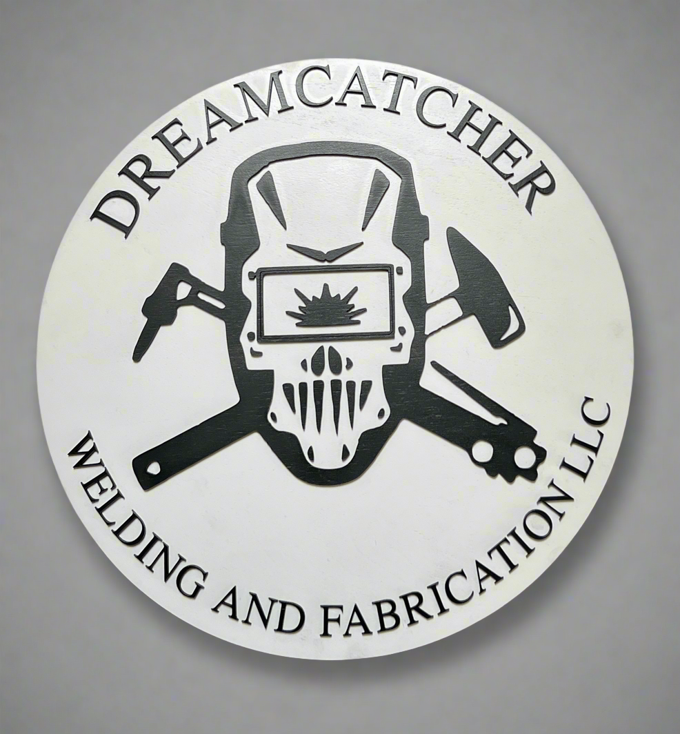 Custom Round Logo Sign - Laser Cut