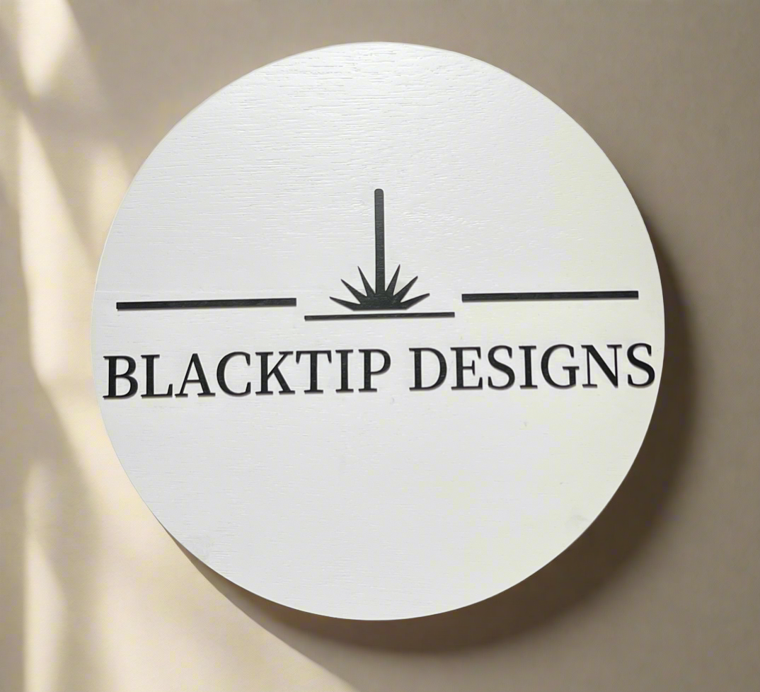 Custom Round Logo Sign - Laser Cut