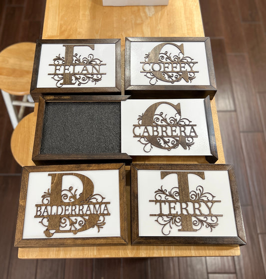 Monogram Name - Concealed Storage