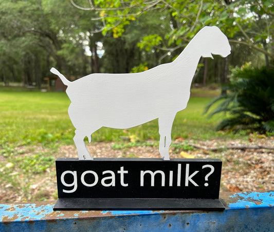 Farmhouse Table Top Goat Decor Shelf Sitter